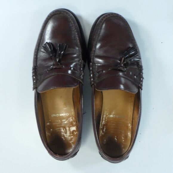 Men\'s Church\'s Custom Grade Tassel Burgundy Leather Loafers Shoes Size 10.5 ?